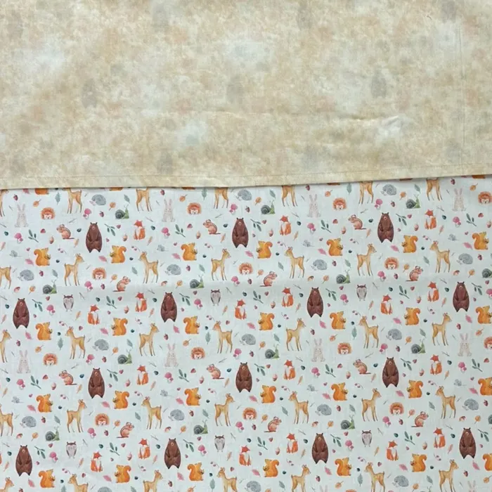 conjunto sabanas cuna para guarderías con estampado animales