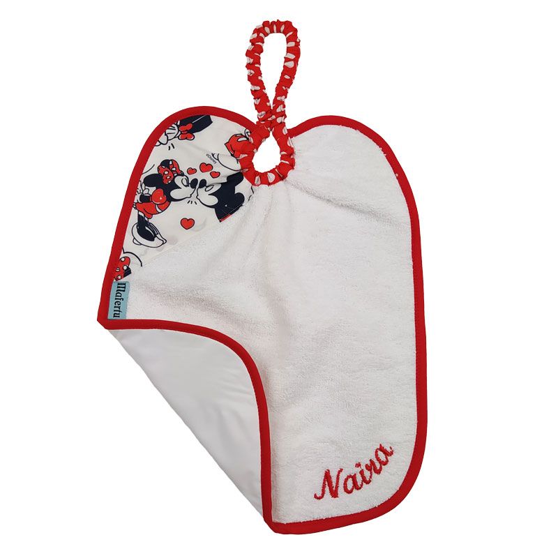 Conjunto capa de baño y babero Mouse - Imagen 4