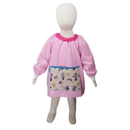 bata guardería personalizada Minnie Mouse en Rosa
