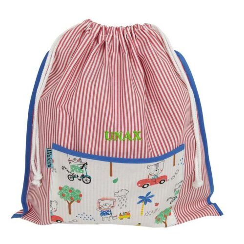 Bolsa de muda con estampado de animales
