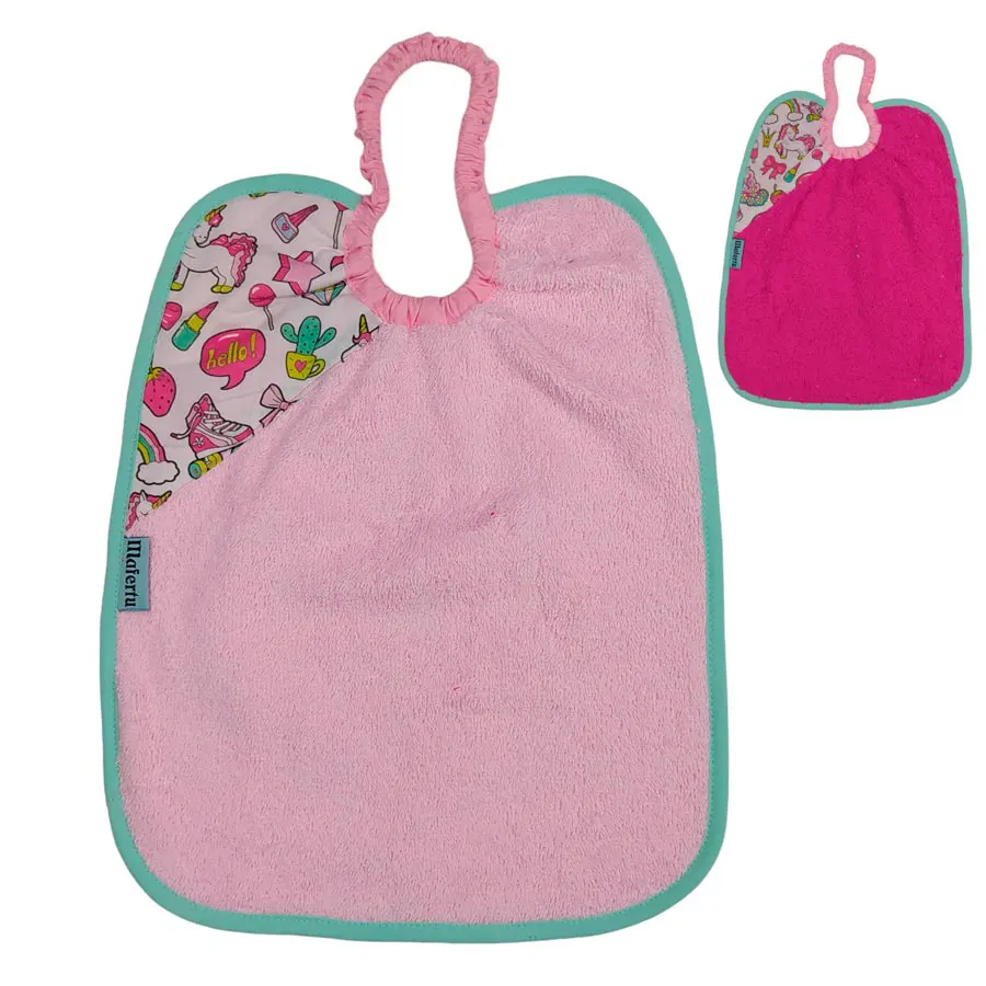 Babero impermeable unicornio diamante